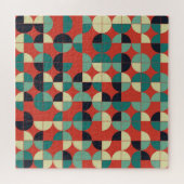 Geometrisches Vintages, Nahtloses Muster. Puzzle (Horizontal)