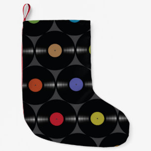 Geometrisches Vinyl: Einfacher Nahtloser Hintergru Kleiner Weihnachtsstrumpf