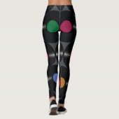 Geometrisches Vinyl: Einfacher Nahtloser Hintergru Leggings (Rückseite)