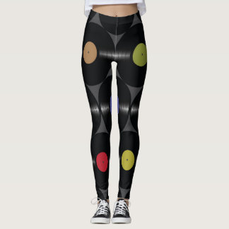 Geometrisches Vinyl: Einfacher Nahtloser Hintergru Leggings