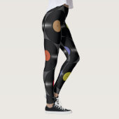 Geometrisches Vinyl: Einfacher Nahtloser Hintergru Leggings (Rechts)