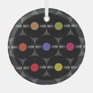 Geometrisches Vinyl: Einfacher nahtloser Hintergru Ornament Aus Glas