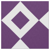 Geometrisches violettes und weißes stoff (Nahaufnahme)