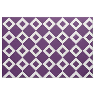 Geometrisches violettes und weißes stoff