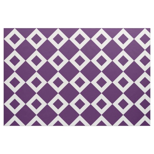 Geometrisches violettes und weißes stoff (Fat Quarter (45,7 x 55,9 cm))