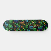 Geometrisches Vision Trendmuster Skateboard (Horizontal)