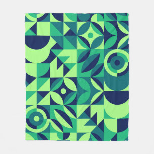 Geometrisches Wandbild: modernes Vintages Design. Fleecedecke