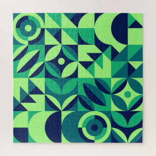 Geometrisches Wandbild: modernes Vintages Design. Puzzle