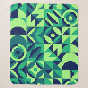 Geometrisches Wandbild: modernes Vintages Design. Sherpadecke