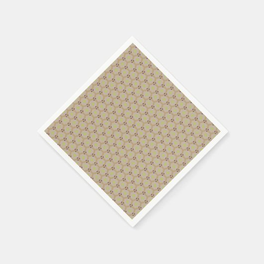 Geometrisches, warmes, neutrales Honeycomb Serviette (Ecke)