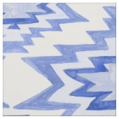 Geometrisches Wasserfarbenblau-Muster Stoff (Muster)