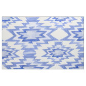 Geometrisches Wasserfarbenblau-Muster Stoff (Fat Quarter (45,7 x 55,9 cm))