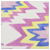 Geometrisches Wasserfarbenmuster Boho Gelb-Rosa Mu Stoff (Muster)