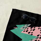 Geometrisches Wassermelon und Ananas Summer Glitze Strandtuch (Beispiel)