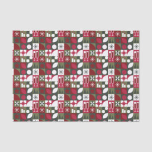 Geometrisches Weihnachten Seidenpapier