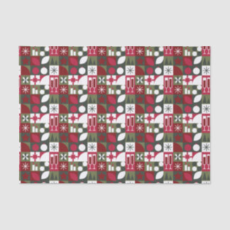 Geometrisches Weihnachten Seidenpapier