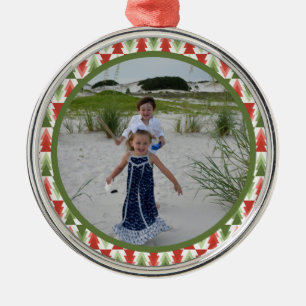 Geometrisches Weihnachtsbaum-Wäldchen Ornament Aus Metall