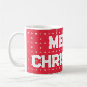 Geometrisches Weihnachtsmuster - Kaffeetasse (Links)