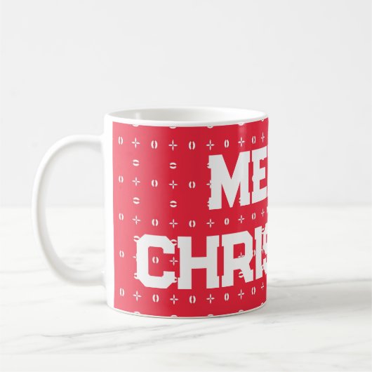 Geometrisches Weihnachtsmuster - Kaffeetasse (Links)