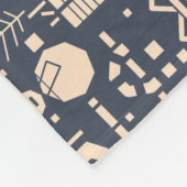 Geometrisches Weihnachtsmuster - Modernes Design Fleecedecke (Ecke)