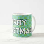 Geometrisches Weihnachtsmuster - Personalisiert Kaffeetasse (VorderseiteRechts)