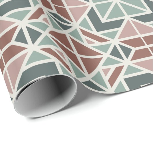 Geometrisches WeihnachtsPackpapier Geschenkpapier (Rolleneckpunkt)