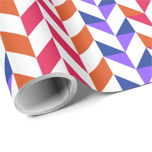 Geometrisches Weihnachtspapier Geschenkpapier (Rolleneckpunkt)