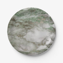 Geometrisches weißes graues Carrara Mint Cali Gold