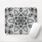 Geometrisches weißes, schwarzes Lochmuster Mousepad (Mit Mouse)