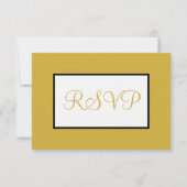 Geometrisches weißes UAWG RSVP Karte (Vorderseite)