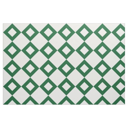 Geometrisches weißes und grünes stoff (Fat Quarter (45,7 x 55,9 cm))