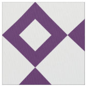 Geometrisches weißes und lila stoff (Nahaufnahme)