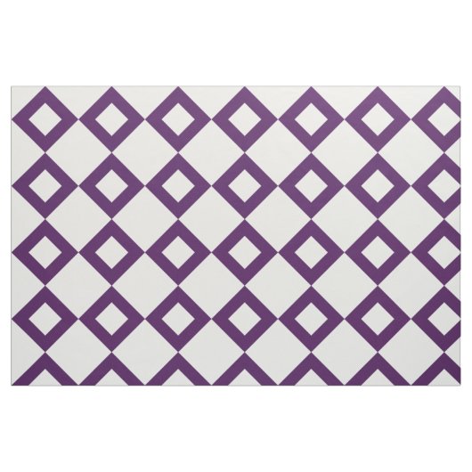 Geometrisches weißes und lila stoff (Fat Quarter (45,7 x 55,9 cm))