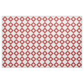 Geometrisches weißes und rotes stoff (Yard (91,4 cm))