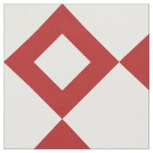Geometrisches weißes und rotes stoff (Nahaufnahme)