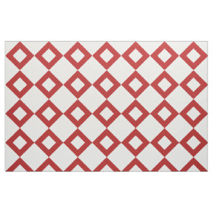 Geometrisches weißes und rotes stoff