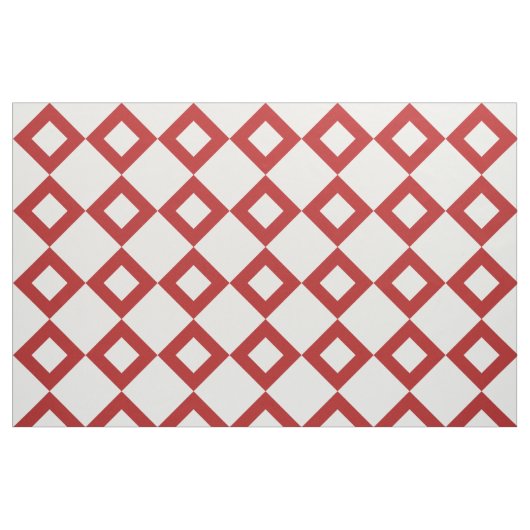 Geometrisches weißes und rotes stoff (Fat Quarter (45,7 x 55,9 cm))
