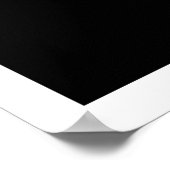 Geometrisches Weißkot und Blume, Mittelalter Poster (Ecke)