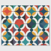 Geometrisches Wiederholmuster Geschenkpapier (Flach)