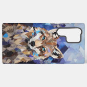 Geometrisches Wolfshändchen Samsung Galaxy Hülle (Rückseite (Horizontal))