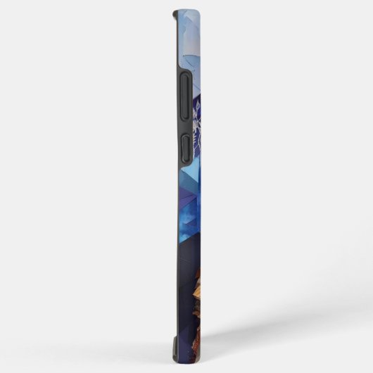 Geometrisches Wolfshändchen Samsung Galaxy Hülle (Rechte Seite)