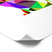 Geometrisches WPAP Cat Design 2 | Gedruckt | Wall Poster (Ecke)