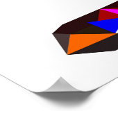 Geometrisches WPAP Cat Design | Druckvorlagen | Wa Poster (Ecke)