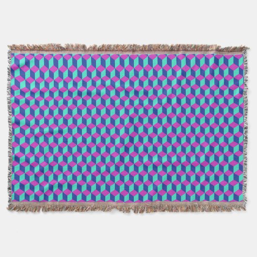 Geometrisches Würfelmuster Decke (Vorderseite)