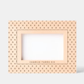 Geometrisches X-Muster mit Text Geätzte Rahmen (Vorderseite)