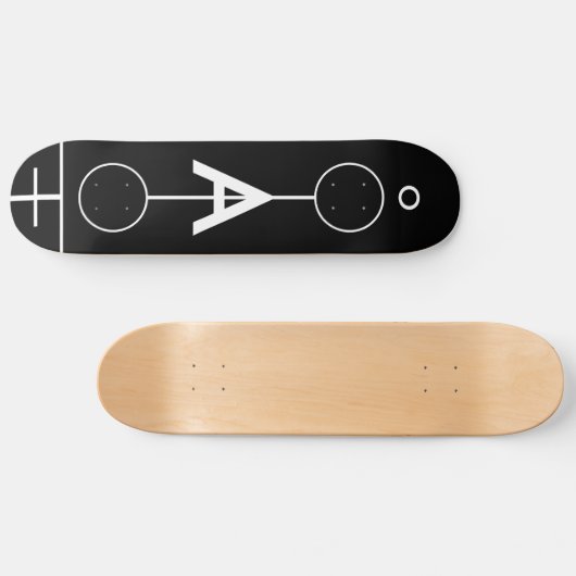 Geometrisches zeichn. Skateboard (Horizontal)