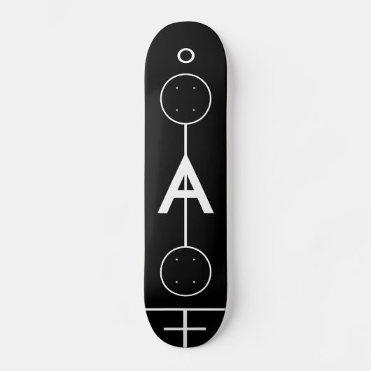 Geometrisches zeichn. Skateboard (Vorderseite)