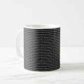 Geometrisches Zeilenmuster - Saubere Kaffeetasse (Vorderseite Links)