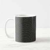 Geometrisches Zeilenmuster - Saubere Kaffeetasse (Links)