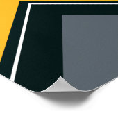 Geometrisches Zickzack Arrow-Design Poster (Ecke)